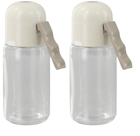 Lot de 2 salières et poivrières en verre au design esthétique pour votre cuisine