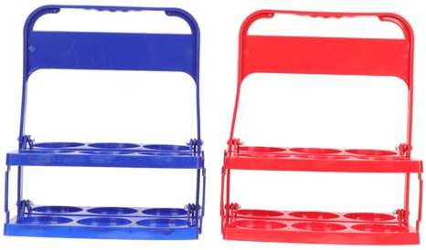 LOLIPPYY Estante Plegable para Almacenar Cerveza 2 Piezas de Plástico Multifuncional Adecuado para Fiestas Obsequios y Obsequio de Inauguración