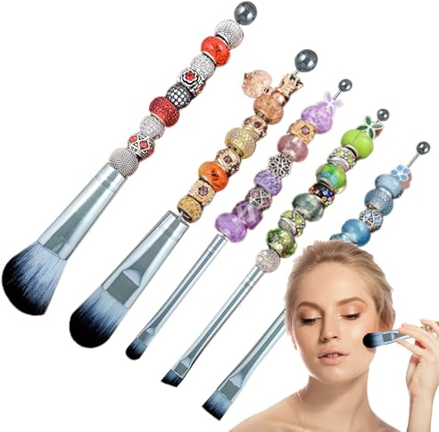 SminkUppsättning | Bärbar Sminkapplicerare,Pärlade Makeup | Används För Olika Foundation Ögonskugga Concealer Rouge Fixeringspudder Och Är Lämplig För Och