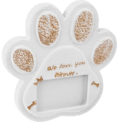 VERDANVERSE Pierre Commémorative pour Chien Le Jardin Stèle Funéraire Extérieure pour Animaux de Compagnie Plaque Ciment pour Monument de Jardin