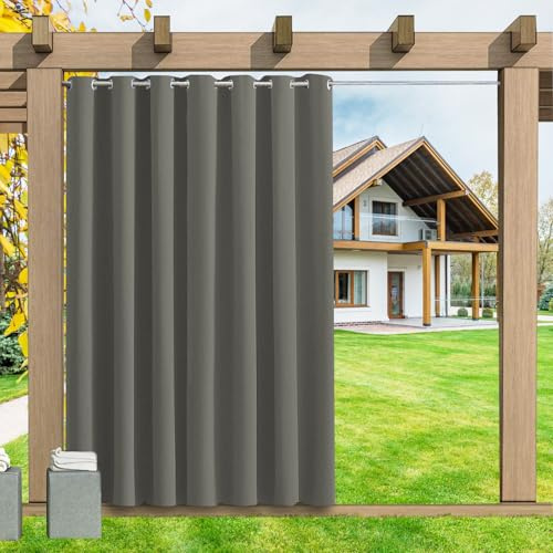 LSDINDF Tende da Sole per Esterno con Anelli - 1 Pezzo. Tessuto antivento, idrorepellente, 23 Colori, Protezione Solare Privacy per Balcone Gazebo Pergola Veranda - 120L x 213A cm