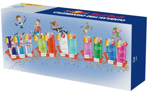 Red Bull Calendario Avvento Energy Drink Edizione Limitata 24 Lattine | Contiene Energy Drink Red Bull assortiti, confezione da 24 lattine, Edizione Limitata 2026