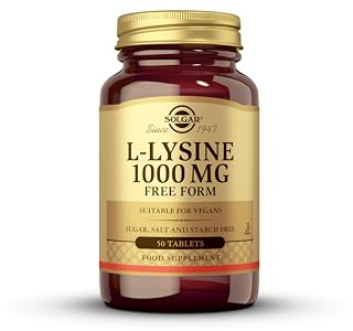 Solgar | L-Lisina 1000 mg | Forma Libre | 50 Comprimidos
