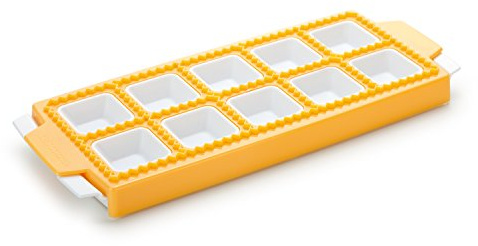 Tescoma Ravioli Former, Pasta Maker Brett für 10 eckige Raviolini | einfache Zubereitung, mehrere Rezepte inklusive, spülmaschinenfest, Produktlinie Delicia
