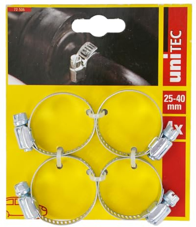 Unitec 72506 slangklämmor sortiment, 25–40 mm