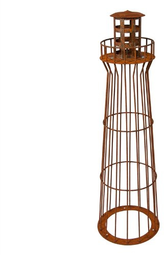 Leuchtturm Garten 100cm rostig Deko NEU