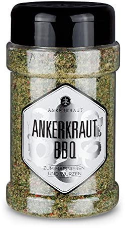 Ankerkraut BBQ und Grill Gewürzmischung, das Original Gewürz, mit Knoblauch und Oregano, leicht pikante Note, 150 g im Streuer