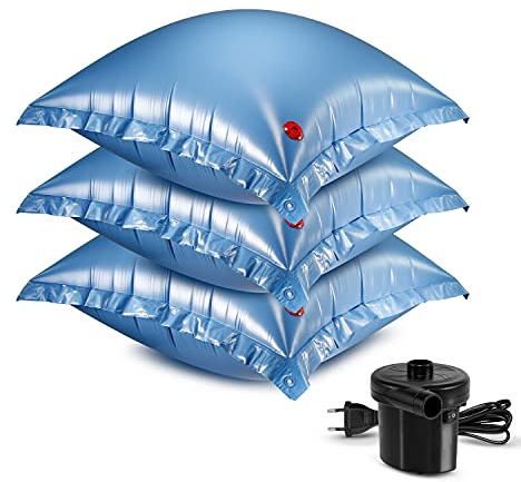 Paradies Pool GmbH Luftkissen für Winterabdeckplanen 3er Set und Elektropumpe