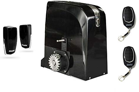 Motorline Slide 1024 Schiebemotor 24 V – Intensiv – für Automatisierung von Türen und Schiebetüren für Wohnung, Parkplatz, Garage, Carport – Hohe Qualität mit 2 Fernbedienungen hohe Sicherheit