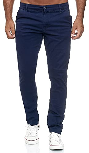 Tazzio 19530 Herrbyxor, stretchtyg, designbyxor, blå, 32 W/32 L