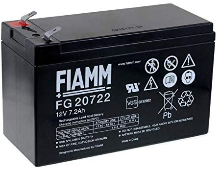 FIAMM Batteria al piombo adatta per APC Smart UPS SMT1500R2I-6W 12V 7,2Ah 12V Lead-Acid