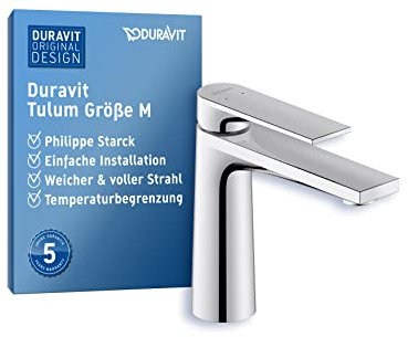 Duravit TU1020002010 Tulum Washbasin Mixer tap, Chrome, M