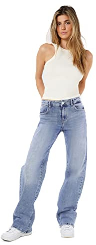 NOISY MAY NMYOLANDA NW Wide Jeans AZ236LB NOOS Frauen Jeans blau W25L32