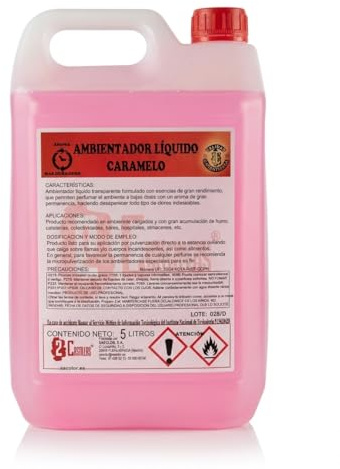 Ambientador Liquido Aroma Caramelo Alta Duracion Hogar Fresco Eliminador Olores Intenso Uso Profesional Pulverizable Difusor Estancias Cocina Baño Salon Oficina Ambiente Agradable Larga Persistencia