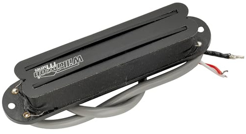 Wilkinson M Series WOTBS Keramik Hals Humbucker Single Coil Format Schwarz | Rail Blade, für Strat Style E-Gitarre
