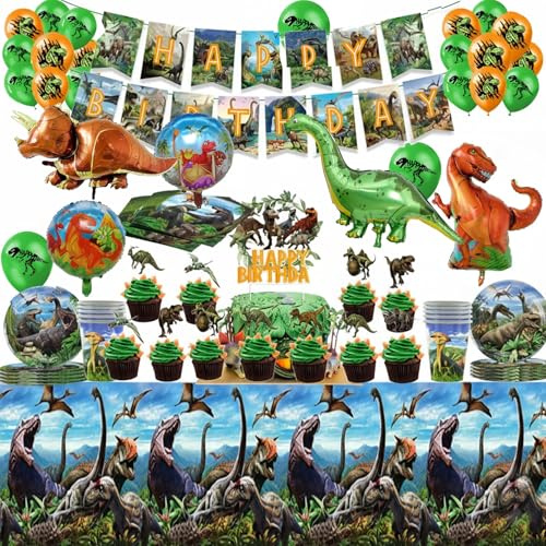 Dinosaurier Geburtstag Deko und Partygeschirr Set