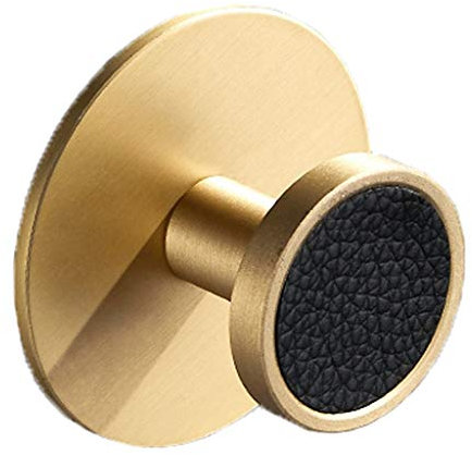 IMYOGI Kleiderhaken Wandgarderobe Leichter, luxuriöser Wandgarderobenständer aus Kupfer, Haken hinter der Tür, Kleiderhaken, 6 Stile, Hängegarderobe (Farbe: Gold)