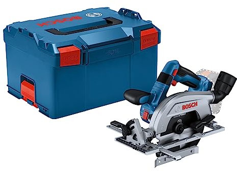 Bosch Professional 18V System Akku Kreissäge GKS 18V 57-2 L (Sägeblatt links, bürstenloser Motor, 57 mm Schnitttiefe bei 90°-Schnitten, inkl. L-BOXX, ohne Akkus und Ladegerä)