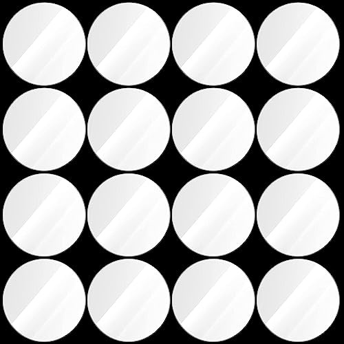 SHOCRE Acrylscheibe, blanko, weiß, 25 mm, 30 mm, 40 mm, 45 mm, 50 mm, 60 mm, Schmuck, Kunst, Acryl, Kreis, runde Form, 2,7 mm Dicke (Color : 60mm 10pcs)