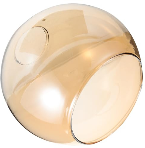Glaskugel Lampenschirm für Pendelleuchten mit E27, Transparent | Ersatzschirm aus Glas, Moderne Kugelform, Passend für Leuchten im Wohnbereich