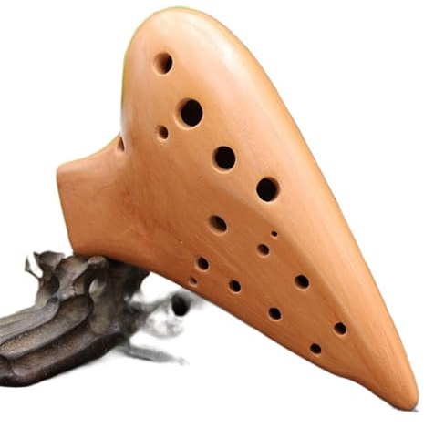 principianti ocarina Ocarina Liscia A Doppio Tubo Polytube Ocarina Rossa Fatta A Mano Di Tono Medio