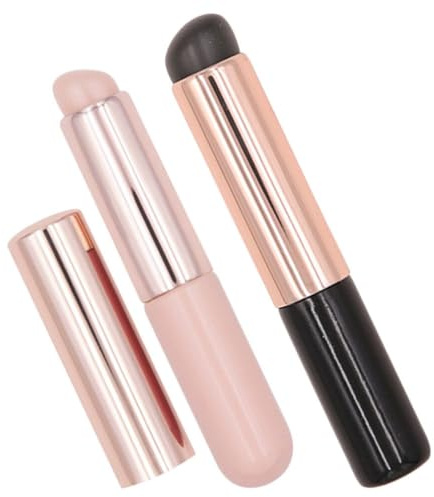 minkissy 2piezas Aplicador De Silicona Pinceles Para Uñas Decoración Pinceles De Polvo Herramienta Profesional