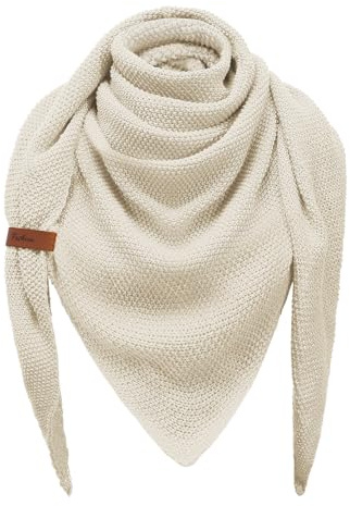 CMTOP Schal Damen Winter Dreieckstuch Große Warme Ponchos Frauen Schal Strick Dreieck Schal Weiches Einfarbig Dreieckstuch Tuch Damen