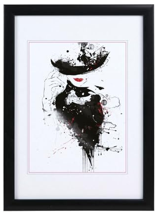 Kunststoffrahmen Klarglas Bilderrahmen Frame Foto Collage Portraitrahmen Glasscheibe PS-1: Farbe: Schwarz | Format: 40x50