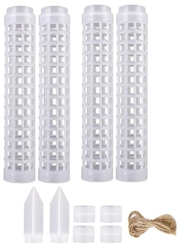 Poggapp Pilier de Mousse en Plastique Transparent Empilable pour Plantes Monstera, Pièces de Rechange pour Plantes D'Intérieur, Accessoires de Support pour Tuteurs de Plantes