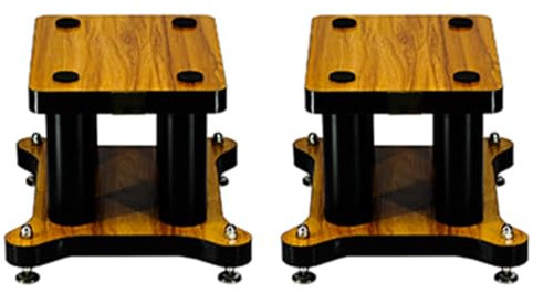 SFJATTA Audio-Rack-Ständer Turm, Beistelltisch Plattenspieler Schallplattenständer, Audio-Video-Medienständer, Vintage Plattenspieler-Ständer, für Büros/Aufnahmeräume/Heimkino (2PC)(30 * 35 * 25cm)