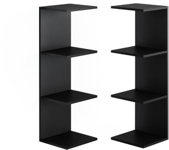 Vicco Wandregal Paolo, Schwarz, 30 x 95 cm