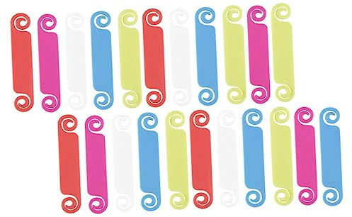 ROMISBABA 50pezzi Etichette Identificative Multicolore Per Cavi Di Tags Scrivibili Per Gestione Cavi Usb e Caricatori Design Pratico Per Organizzazione Elettrica e Casa