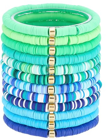 PH PandaHall Surfer Heishi Clay Bead Armbänder