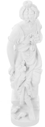 ULTECHNOVO Scultura in Resina Dea Tradizionale Con Finitura Effetto Statue Decorativa Artistica Per Casa e Soggiorno Figurina Elegante Per Ambienti Shabby Chic Ornamento Raffinato Per Interni