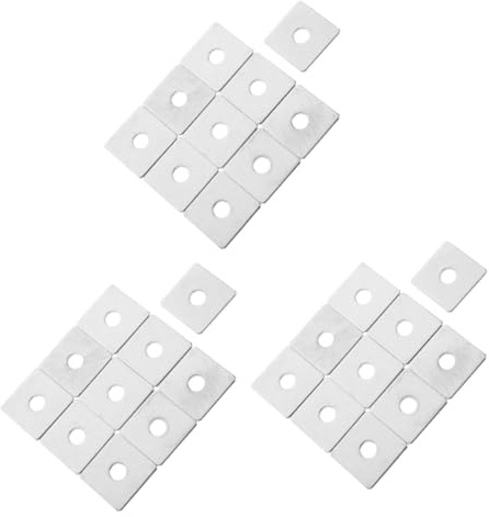 KONTONTY 3 Set Rondelle Quadrate Inossidabile Da Pz Piastre Fissaggio Resistenti Per Tubazioni E Travi Adatte Per Edilizia E Industria 10 Pezzi*3