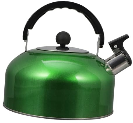 MUELODSIC Hervidor Silbante de Agua Inoxidable de 3l Mango Cómodo y Base Plana, Apto para Inducción y Estufas de Gas, Adecuado para Cocina Profesional
