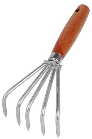 MotiveTech Rastrillo de Mano, Rastrillo de Hojas, Deshierbe, Plantación, Portátil, Cultivo, Jardín Pequeño, Herramienta de Garra, Cultivador
