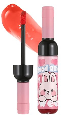 Vino Lip Tint | Lápiz labial impermeable de larga duración | Diseño de botellas de vino para mujeres y niñas | Encre À Lèvres | Tinta Labbra | Tinta De Labios De Vino | Look de belleza 2026