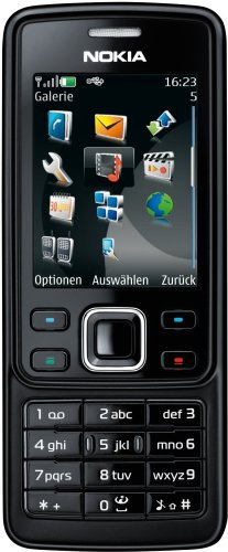 Nokia 6300 Black (Edge, GPRS, Kamera mit 2 MP, Musik-Player, Bluetooth, Organizer) Handy