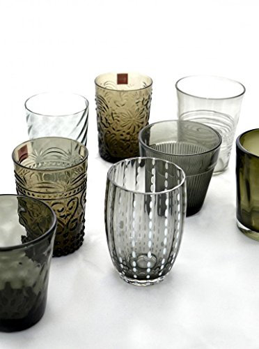 Zafferano - Melting Pot - Juego de 6 vasos Tumbler mixtos gris MP00109