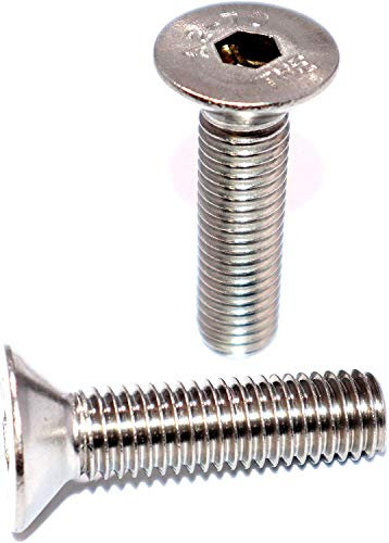 Senkkopfschrauben mit Innensechskant und Vollgewinde M8x20 DIN 7991 ISO 10642 Edelstahl A2 Stückzahl 25 Vollgewindeschrauben Senkschrauben