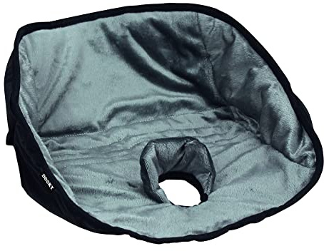 Dooky Tapis hygiénique (Amovible, adapté aux sièges de Voiture, imperméable, Lavable, Rembourrage Doux et Confortable, Taille : 37 x 31 cm), Noir
