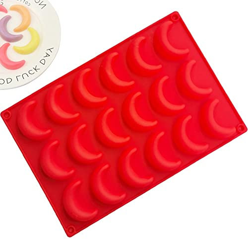Luxylei Silicone Lune en Forme de Moule Croissant de Lune gâteau Moule Chocolat Dessert Moule résine époxy moules Ramadan fête approvisionnement