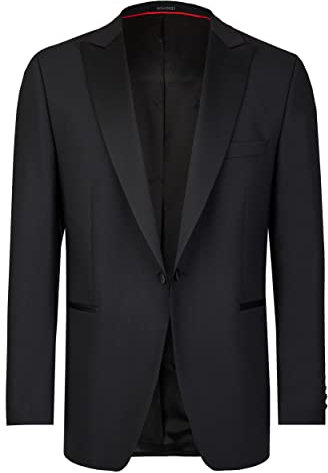 Wilvorst Classics Herren Smokingsakko Modern Fit Schwarz 110
