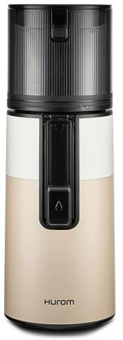 Hurom H400 Cold Press Juicer Machine, Award Winning Masticating Slow Juicer, Easy to Clean, Strainer & Hands Free with Self Feeding, Wide Mouth Hopper, Easy Assembly (Two-Tone Beige)