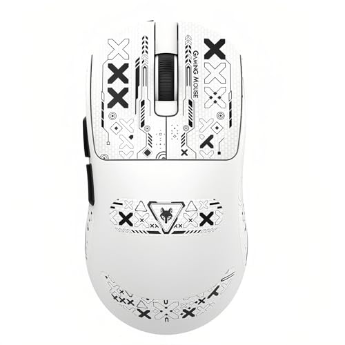 Lancoon Kabellose Maus mit 12000 DPI Einstellbare PU Sticker PAW-3311 Sensor 2.4G Tri-Mode Leichtgewicht Wiederaufladbar Langlebig für Laptop Computer Büro Zuhause Gaming