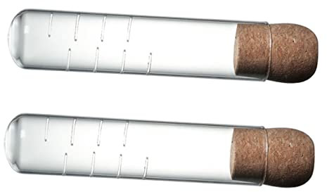 PHENOFICE 2piezas Colador De Té Tubo Transparente Infusores Portátiles Filtro Fino Para Té y Hierbas Con Tapón De Corcho Sin Residuos
