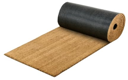 LUCA HOME - Felpudo Coco 100x180cm 14mm Altura- Felpudo Entrada casa con Base Antideslizante - Exterior e Interior - fácil de Limpiar - Felpudo Resistente para hogar, Oficina, terraza y jardín