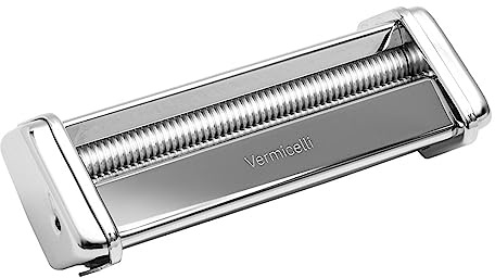 Marcato Pasta Maschinenzubehör, für Vermicelli, 1 mm Rundschliff, verchromter Stahl, kompatibel mit Atlas 150 und Atlasmotor, Made in Italy, Küchen-Pasta-Schneidzubehör. Format: Vermicelli