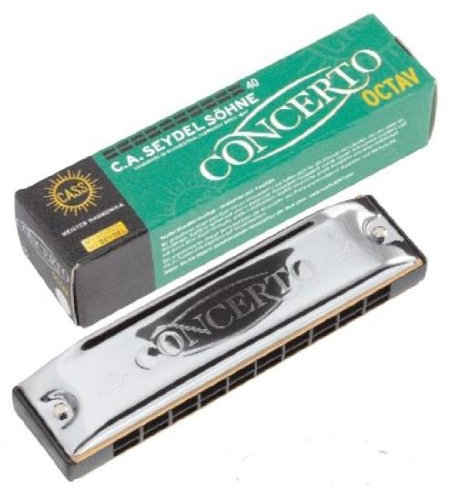 C.A. Seydel Mundharmonika Oktav Concerto Solo C-Dur 40 Stimmen